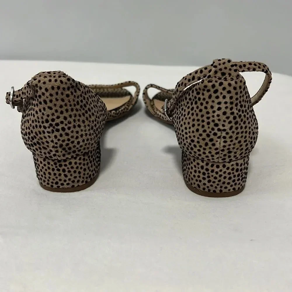 GB Gianni Bini Girls | Heeled Ankle Strap Sandal Open Toe Cheetah Print size 3